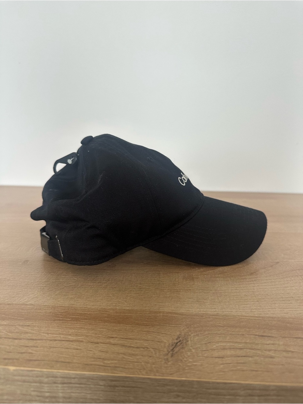 Calvin Klein Black Baseball Cap with White Logo - Picture 3 of 4